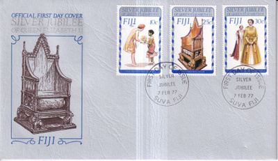 Fiji Suva , FDC Silver Jubilee 1977 , e256