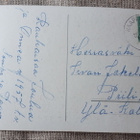 Vanha joulukortti v. 1956, kuusenoksa koristeltuna - pikkukuva 3