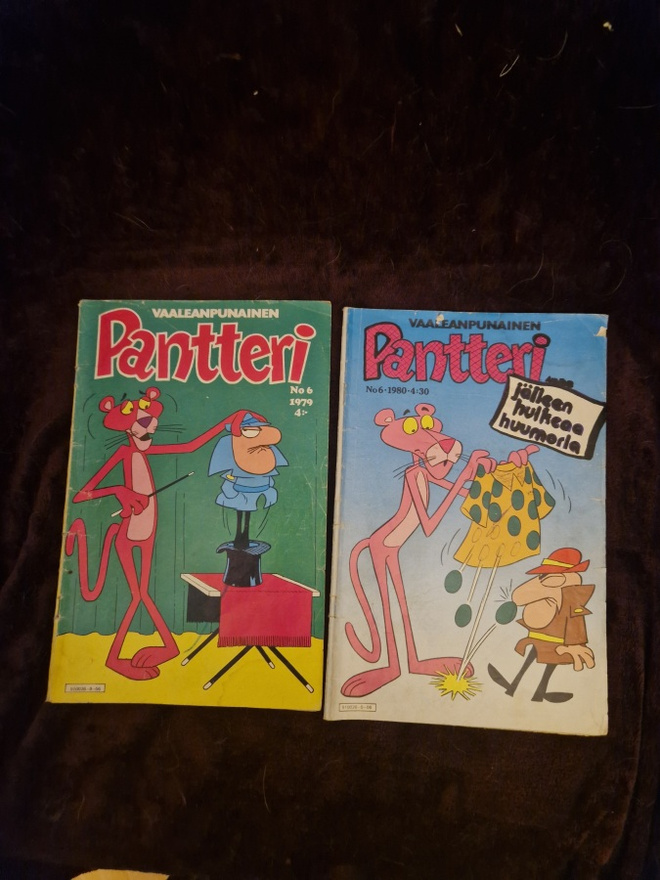 Vaaleanpunainen Pantteri sarjakuva lehdet