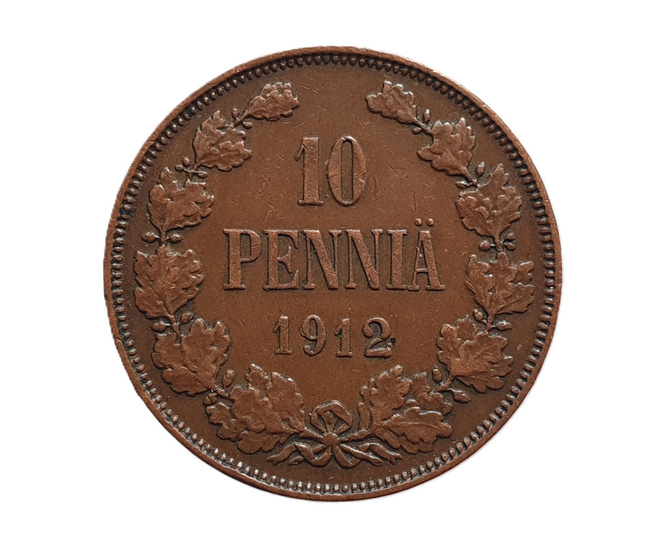 10 penniä 1912 - hyväkuntoinen!