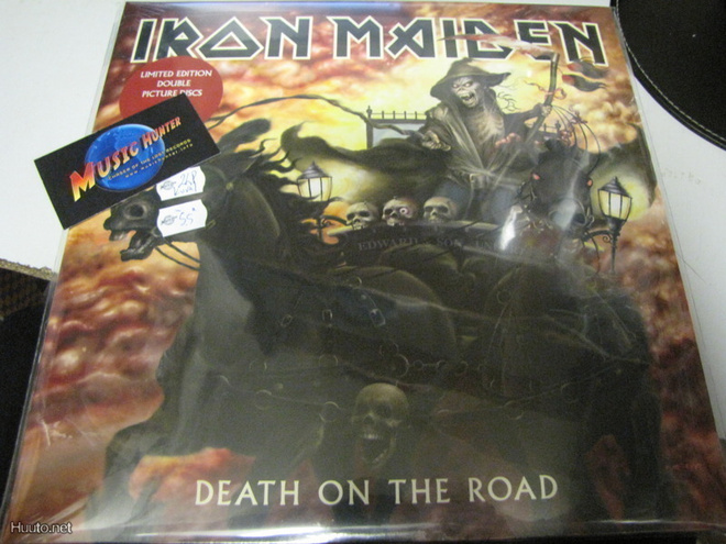 IRON MAIDEN - DEATH ON THE ROAD 2LP KUVALEVYT 2005, UUSI +