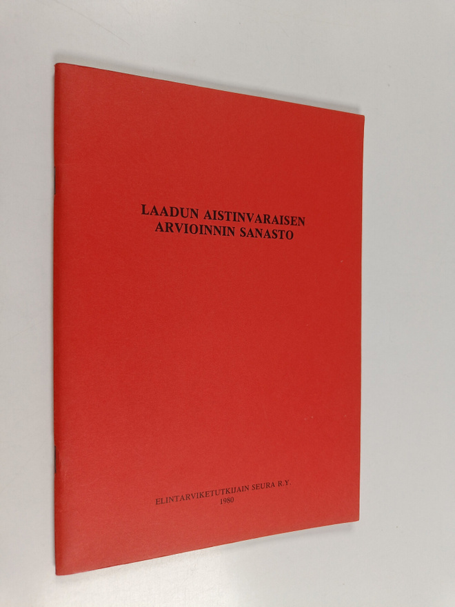 Laadun aistinvaraisen arvioinnin sanasto