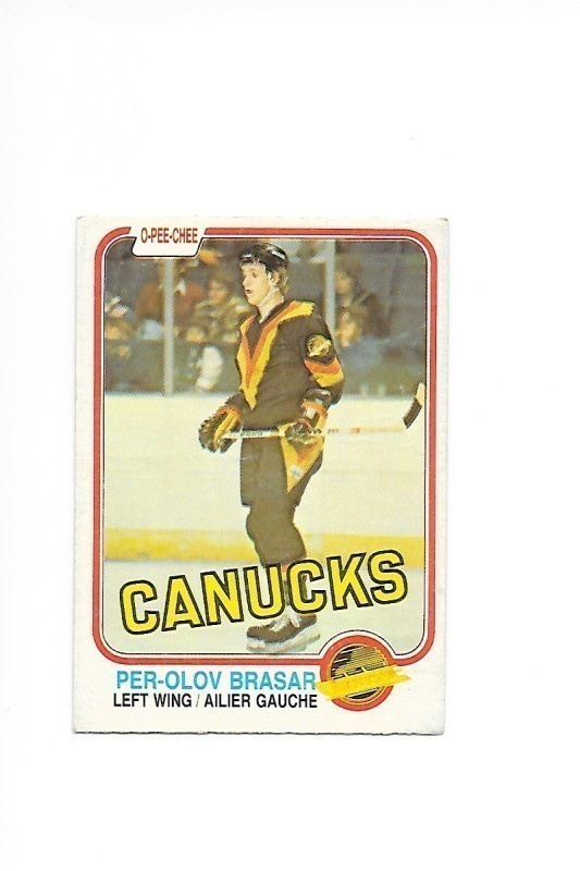 1981-82 OPC #330 Per-Olov Bråsar Vancouver Canucks