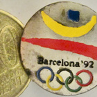 VANHA Merkki Olympia 1992 Barcelona Espanja Messinkiä - pikkukuva 1