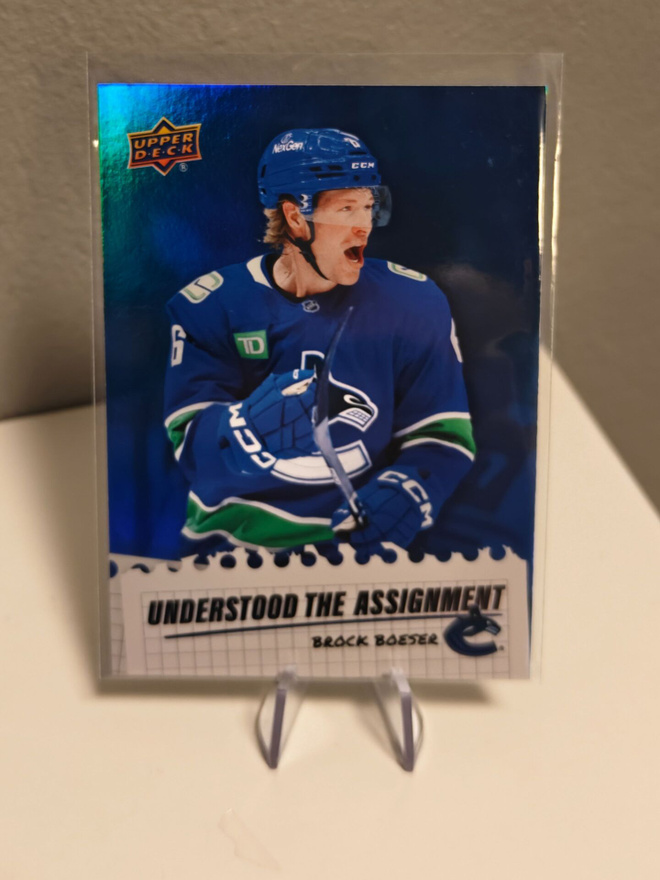 2025-26 UD Extended Understood the Assignment - Brock Boeser