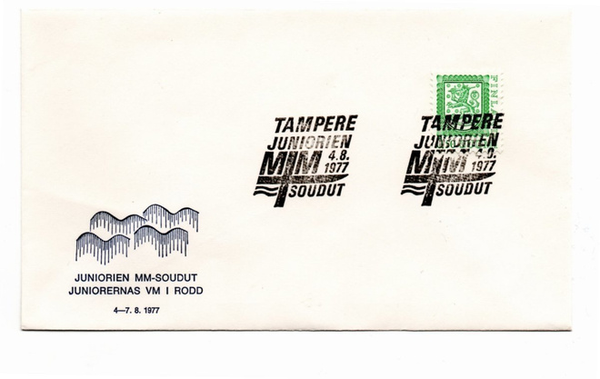 Tampere: Juniorien MM-soudut ( erikoisleima 4.8.1977)
