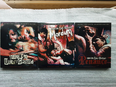 August underground trilogia (3 box) 3xblu/3xdvd