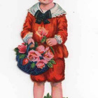 WANHA / Puna-asuinen poika ja ruusukori. 1930-40-l. - pikkukuva 2