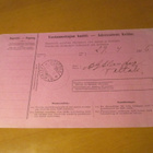 1916 Berghäll (Kallio) postiennakko Karkkilaan - pikkukuva 2