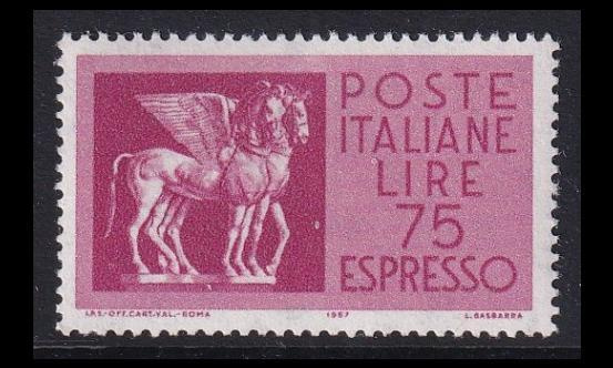 Italia 1002 ** Pikakirjemerkki (1958)