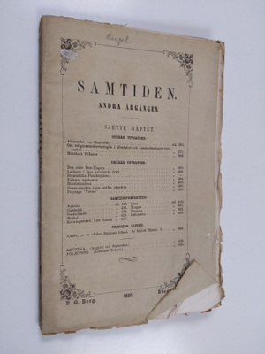 Samtiden : skildringar från verldsteatern : sjette häftet...
