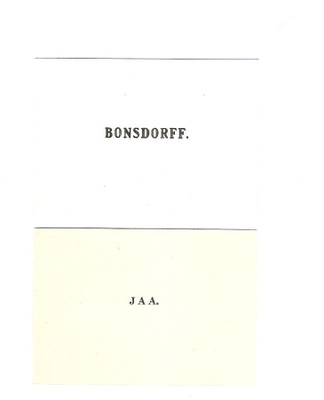 Eduskunta, äänestyskortti, Elsa Bondorff, 1930-lukua.