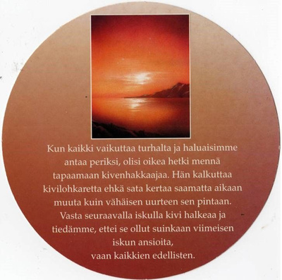 kortti ** Aarrepalo tai Polkutie Ajattele - erilaisia