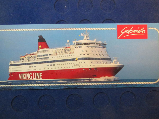 Viking Line Gabriella . Laivakortti.