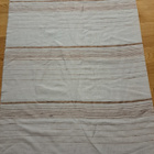 Ruusukulta valkoinen raita pitkät verhot 195x140cm - pikkukuva 3