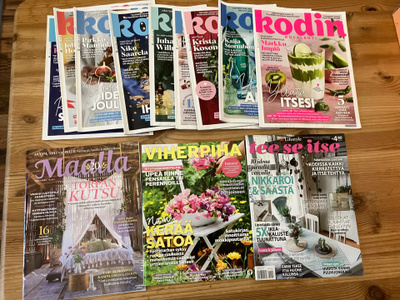 Lehtipaketti Kodin Kuvalehti, Maalla Viherpiha. Tee se itse