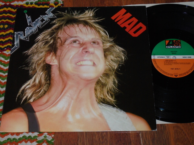 RAVEN - Mad - LP 1986 heavy metal EX