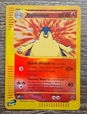 Typhlosion rare reverse holo 64/165!