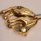 Upea täysin uniikki umpikultainen riipus, 14kt, 17,5g - pikkukuva 4