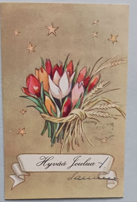Wendelin: Tulppaaneja rukiilla sidottuna, tähtiä, p. 1952