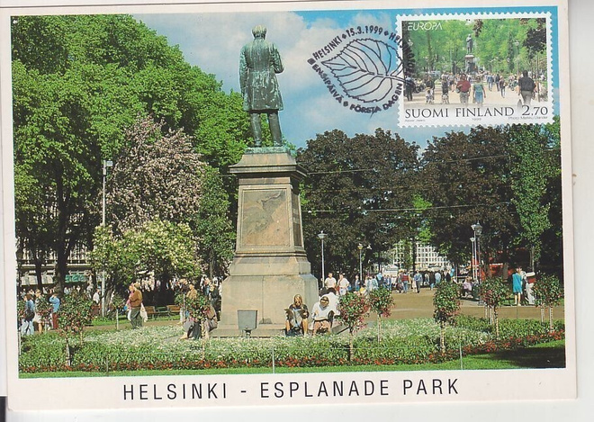 Maksimikortti 1999 Helsinki Esplanadi