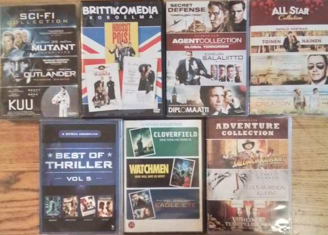 Dvd elokuva boksit