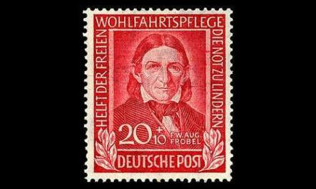 Saksa 119 ** Friedrich Fröbel 20+10 Pf (1949)