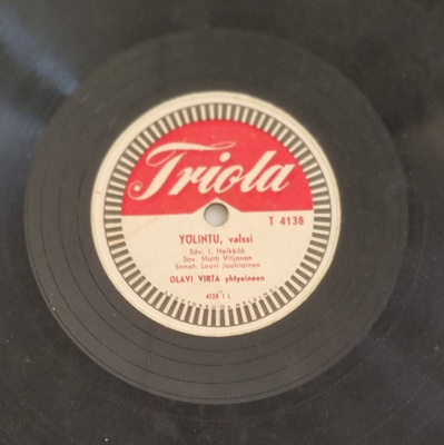 Savikiekko 1954 - Olavi Virta - Triola T 4138