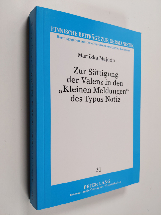 Mariikka Majorin : Zur Sättigung der Valenz in den "Klein...