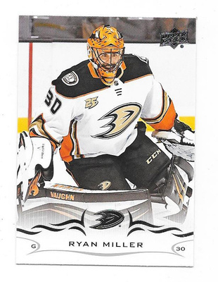 2018-19 Upper Deck   #255 Ryan Miller , Anaheim Ducks