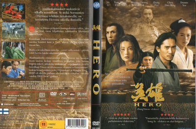 Hero (14 330) k -FI- DVD suomik. jet li 2002 asia,