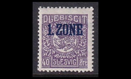 Slesvig 23 * Vaakuna 1. Zone 40 öre (1920)