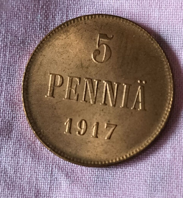 1917 5 penniä