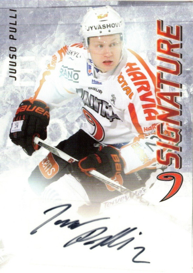 2015-16 Cardset JUUSO PULLI JYP Signature nimmari
