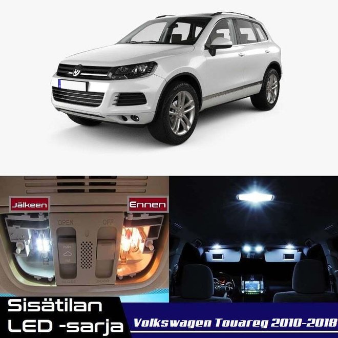 VW Touareg (7P) Sisätilan LED-sarja 21-osainen