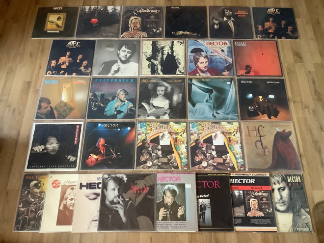 Täydellinen Hector -Vinyylilevykokoelma, 29 x LP’s