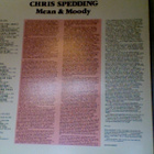 CHRIS SPEDDING  ::  MEAN & MOODY  ::  VINYYLI  LP  1985 - pikkukuva 2