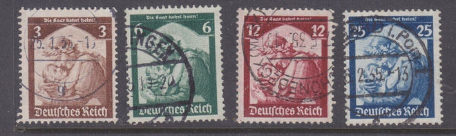 Saksa Reich 1935 LaPe 556-559