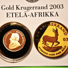 Etelä-Afrikka 1/4 oz Krugerrand kulta raha. - pikkukuva 2