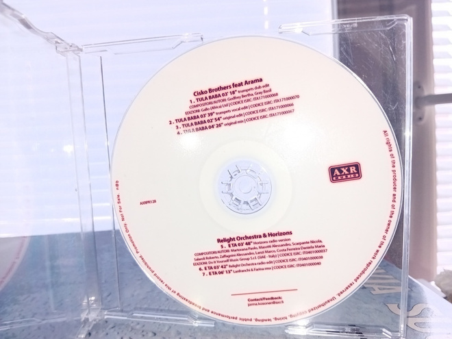Cdr single Cisko Brothers feat Arama / Relight Orchestra & H