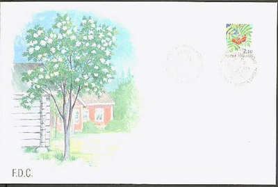 1991 pihlajanmarja tarramerkki FDC