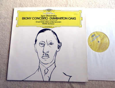 IGOR STRAVINSKY: Chamber Works LP (Boulez) Deutsche Grammoph