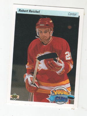 90-91 UD Robert Reichel Young guns RC