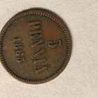5 penniä 1865 - pikkukuva 1