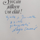 Lahja Sarkkinen : Syövän jälkeen voi elää! (tekijän omist... - pikkukuva 3