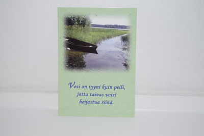  Postikortti (K)  vene ranta