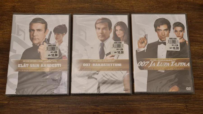 DVD - 3kpl BOND - Elokuvia muoveissa