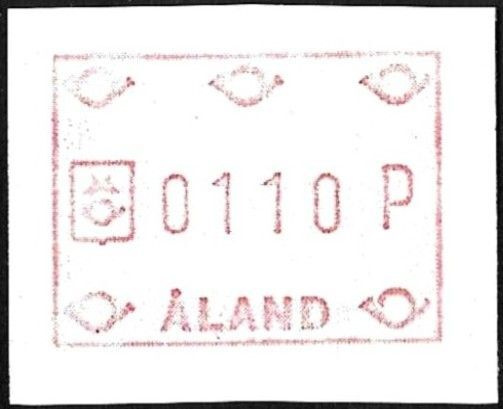 Åland 1984 Yleismerkit FRAMA 1,10 mk ** LaPe ATM Å 1