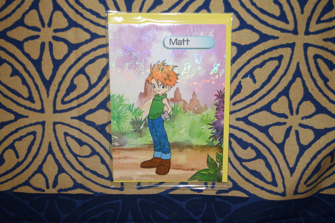 Postikortti Digimon digital monsters + kirjekuori Matt