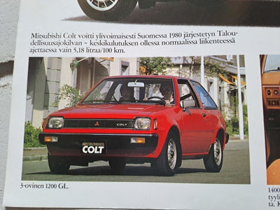 Mitsubishi Colt -esite, 1981